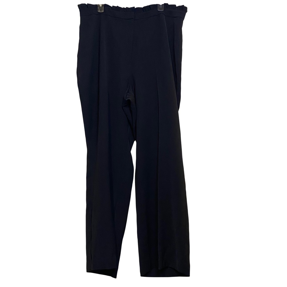 Express Black Wide Leg Super High Rise Paperbag Waist Trousers Pants 18S NEW